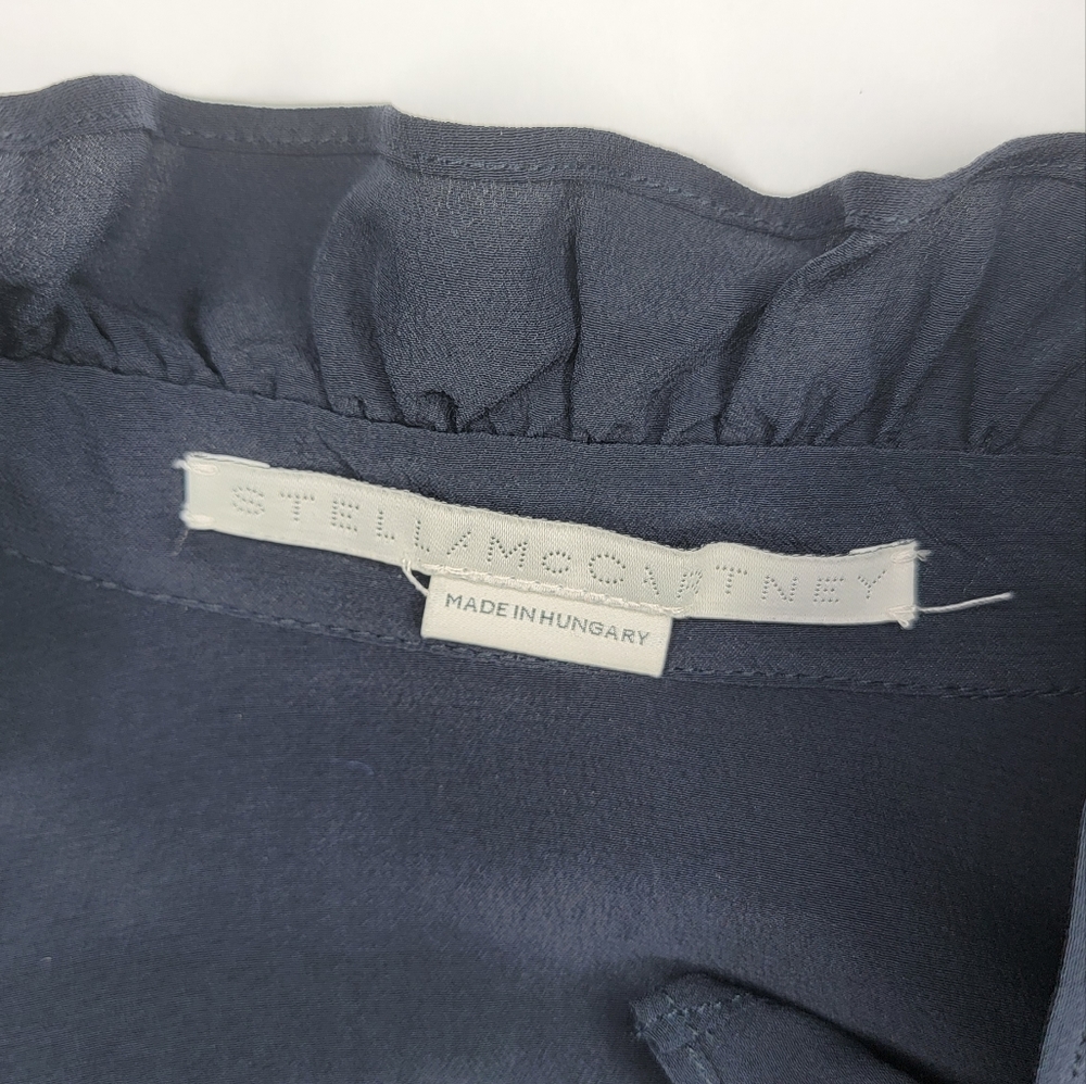 Stella McCartney Meredith blouse Size S  Navy Blue - Picture 13 of 16